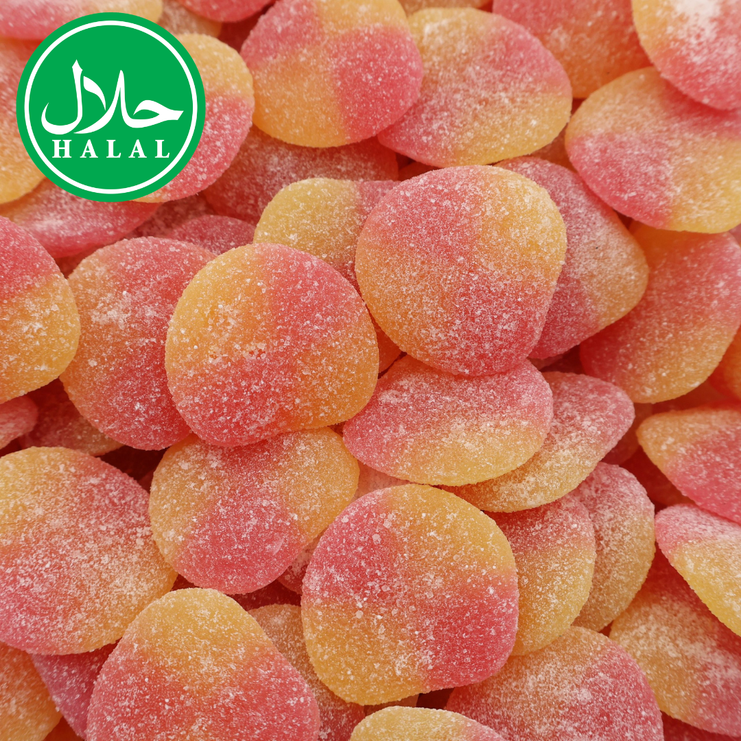 Gesuikerde Perzik Hartjes