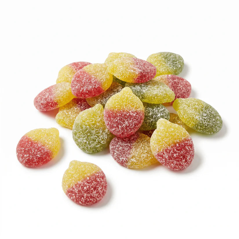 Vegan Fizzy Apples by Mijn Winkel, fresh green apples with bubbles, highlighting the fizzy and vegan qualities of the product.